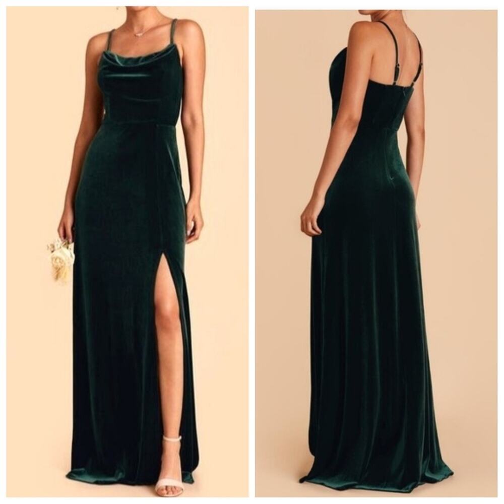 Birdy‎ Grey Ash A-line Emerald Green Velvet Maxi Dress
